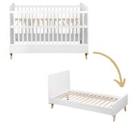 Lit bébé évolutif Loft White (140 x 70 cm)