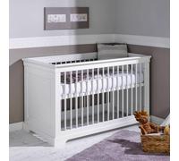 Lit Bébé Évolutif Montessori Bois Massif Lila Blanc 70X140