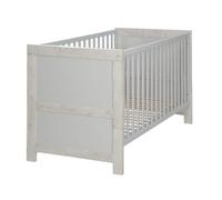 Lit Bébé Évolutif ROBA Mila - Réglable en Hauteur - 70x140 cm - Gris Naturel