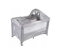 Lit bebe GENERIQUE 67x125 en acier matelas gris