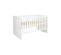 Lit bébé Lavea 70x140 white chene