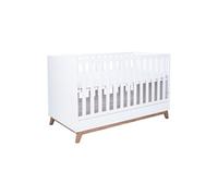 Lit bébé Lina 70x140 cm blanc Marron