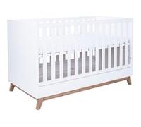 Lit bébé Lina 70x140 cm blanc Marron G