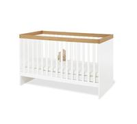 Lit bébé Linje en bois - blanc