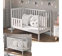 Lit bébé LuLu 120x60 (sans matelas) incl. kit de transformation en canapé pour enfant