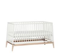 Lit bébé luna 140x70 cm blanc-chêne