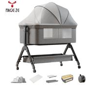 lit bébé Magic ZC lit bebe evolutive, lit parapluie, lit bebe avec Six cadeaux, Moustiquaires, matelas, tables à langer etc,