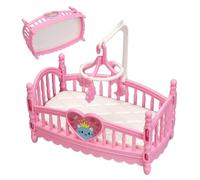 Lit Bébé Maison de,Meubles Miniatures pour Maison de - Accessoires de Simulation Décorations Créatives Jeu d'Imitation pour Familles Décoration Chambre Nursery Jeu Symbolique Éveil