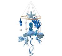 Lit bébé mobile motif mer développement sensoriel à suspendre apaisant | Jouet à suspendre pour lit de bébé fille - Poussette - Parc pour chambre d'enfant - Accessoires photo pour nouveaux parents