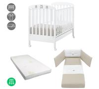 Lit Bébé Molly + Set de Linge Beige