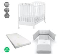 Lit Bébé Molly + Set de Linge Gris