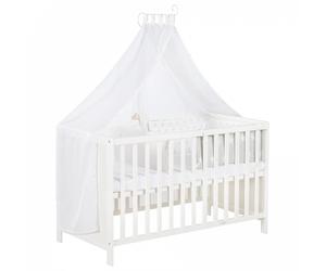 Lit bébé multifonction 60 x 120 cm blanc