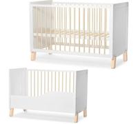 Kinderkraft - Lit bébé évolutif Nico 60 x 120 cm Blanc