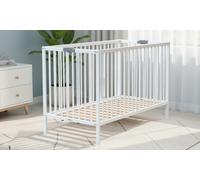 Lit-bébé pliant 60 x 120 cm WEBABY : Blanc / Avec matelas