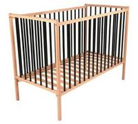 Lit En Bois 60x120 Cm Rémi Hybride Noir - Combelle