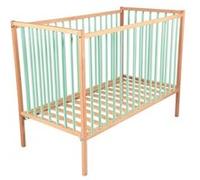 Lit En Bois 60x120 Cm Rémi Hybride Vert Mint - Combelle Vert