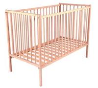 Lit Remi, 60cm x 120cm Taille, Bois Naturel Brut