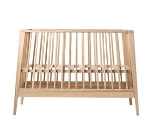 Lit bébé sans matelas Linea bois de chêne