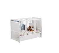 Lit bébé TYMEK Plus - bois blanc avec tiroir