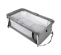 Lit Bébé Voyage léger sur roulettes, Mobilier Enfant idéal pour Maison ou Voyage Equipement Bebe Parc Bebe, 90 * 70 * 50cm (Gris)