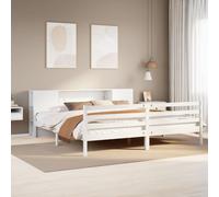 Lit Bibliothèque sans Matelas Adulte Sommier à Lattes Bois Pin Massif vidaXL