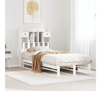 Lit Bibliothèque sans Matelas Adulte Sommier à Lattes Chambre Pin Massif vidaXL