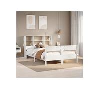 Lit Bibliothèque sans Matelas Adulte Sommier à Lattes Chambre Pin Massif vidaXL