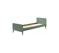 Vipack Lit Billy en bois 90 x 200 cm Vert olive pour enfant