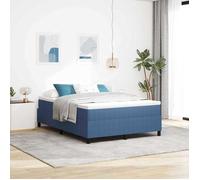 vidaXL Cadre de Lit Contemporain Bleu en Bois d'Ingénierie pour Adultes 160 X 200 cm avec Assemblage Facile Construction Robuste Et Finition Mate Moderne