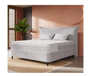 Lit boxspring coffre complet 160cm + matelas + surmatelas NUAGE