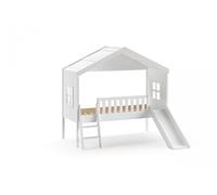 Lit cabane 90x200 blanc HOUSEBEDS