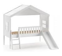 Lit cabane 90x200 blanc housebeds