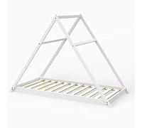 Lit cabane APACHE 90x190 + 1 sommier / Blanc