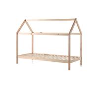 Lit cabane Dallas 1 90x200 - Vipack - Bois massif - Marron - Enfant