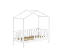 Lit cabane Dallas 70x140 blanc