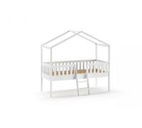 Lit cabane DALLAS - Blanc Blanc G