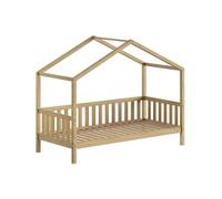 Vipack Lit cabane Dallas chêne naturel 90x200