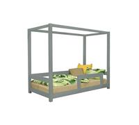 Lit cabane enfant BUNKY 90 x 200 vert sauge