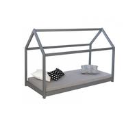 Lit cabane enfant gris 80 x 160 cm gris Gris G