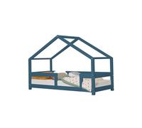 Lit cabane enfant LUCKY 120 x 180 bleu marine