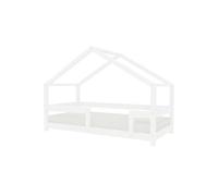 Lit cabane enfant LUCKY 70 x 160 blanc