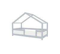Lit cabane enfant LUCKY 90 x 190 gris clair