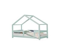 Lit cabane enfant LUCKY 90 x 200 bleu clair