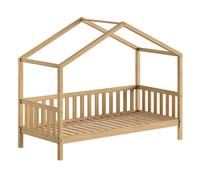 Lit Cabane Enfant "Nature II" 90x200cm Naturel