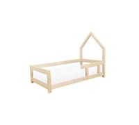 Lit cabane enfant POPPI 120 x 180 verni 1