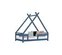 Lit cabane enfant TAHUKA 90 x 160 bleu marine