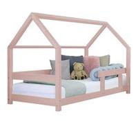 Lit cabane enfant TERY 120 x 190 rose pastel Rose
