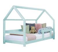 Lit cabane enfant TERY 120 x 200 bleu clair
