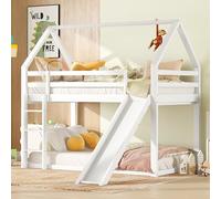 Lit cabane enfants 90x200cm,lit superposé enfant 90x200 antichute,lit mezzanine 2 places90x200,lit enfant avec barriere,lit mezzanine escalier,lit superposé enfant cabane,lit enfant garcon et fille