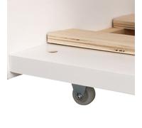 Happy Garden Lit cabane 190x90 cm Blanc Marceau – Cadre pin massif, sommier à lattes, lit gigogne